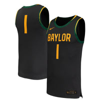 #1 Baylor Bears Replica Basketball Jersey - Black