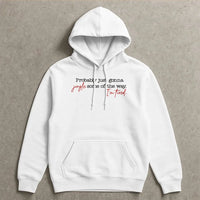 Humorous Christmas Hoodie, Probably Just Gonna Jingle Some of the Way Hoodie, Tired Mom Christmas Sweatshirt, Lazy Christmas Pullover, Present