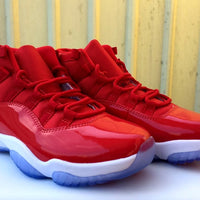 Sneakers, Red Colorway, Lace Up Design, Casual Gift for Sneaker Fans