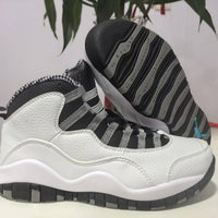 High Top Sneakers, White Black Colorway, Lace Up Design, Casual Gift for Sneaker Fans