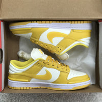 Low Top Sneakers, White Yellow Colorway, Lace Up Design, Casual Gift for Sneaker Fans