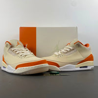 Retro Low Top Sneakers, Beige Orange Colorway, Leather Footwear, Lace Up Design, Casual Gift for Sneaker Fans