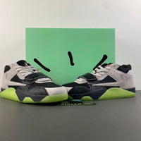 Low Top Sneakers, Neon Green Black Gray Colorway, Lace Up Design, Casual Gift for Sneaker Fans