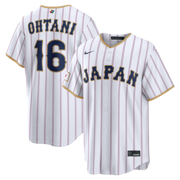 Japan Baseball Shohei Ohtani White 2026 World Baseball Classic Home Stadium Jersey