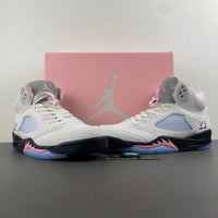 Low Top Sneakers, White Black Pink Colorway, Lace Up Design, Casual Gift for Sneaker Fans