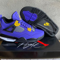 Low Top Sneakers, Purple Black Yellow Colorway, Lace Up Design, Casual Gift for Sneaker Fans