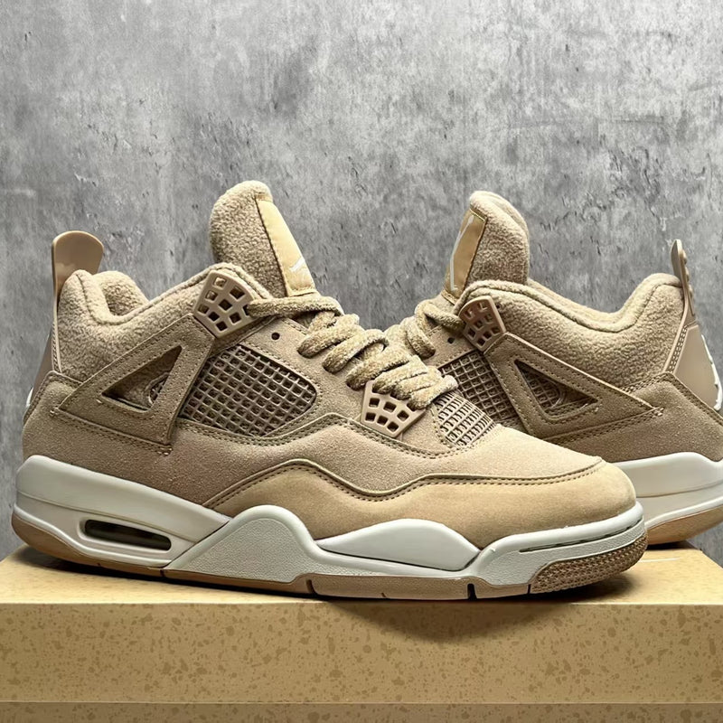 Mid Top Sneakers, Beige Colorway, Lace Up Design, Casual Gift for Sneaker Fans