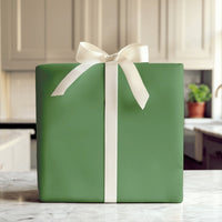 Matte Green Gift Wrap, Solid Forest Green Wrapping Paper, Christmas Wrapping Paper, Wedding Gift Wrap Roll, Holiday Wrapping Paper