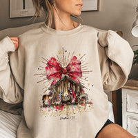 The Greatest Present of All Sweater, Nativity Christmas Sweatshirt, Christian Faith Holiday Crewneck, Religious Christmas Pullover, Faith Present