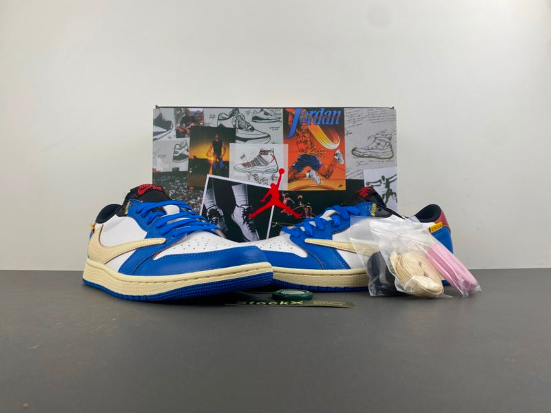 Low Top Sneakers, Blue White Red Colorway, Reverse Hook Design, Lace Up Design, Casual Gift for Sneaker Fans