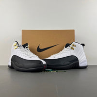 Retro Low Top Sneakers, White Black Gold Colorway, Lace Up Design, Casual Gift for Sneaker Fans
