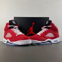 High Top Sneakers, Red Colorway, Lace Up Design, Casual Gift for Sneaker Fans
