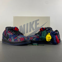 Low Top Sneakers, Blue Red Colorway, Lace Up Design, Casual Gift for Sneaker Fans