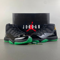 Low Top Sneakers, Black Green Yellow Colorway, Lace Up Design, Casual Gift for Sneaker Fans