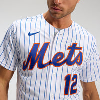New York Mets Francisco Lindor White Home Authentic Player Jersey