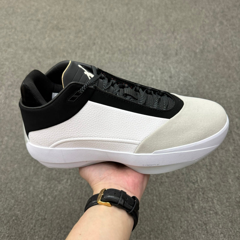 Low Top Basketball Shoes, White Black Gray Colorway, Lace Up Design, Casual Gift for Shoe Lovers