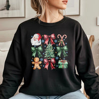 Retro Holiday Graphic Sweater, Vintage Christmas Icons Sweatshirt, Festive Xmas Crewneck, Comfy Winter Pullover, Holiday Present for Him and Her