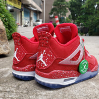 Sneakers, Red Blue Colorway, Lace Up Design, Casual Gift for Sneaker Fans