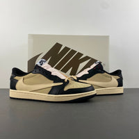 Low Top Sneakers, Khaki Black Colorway, Leather Footwear, Reverse Hook Design, Lace Up Design, Casual Gift for Sneaker Fans