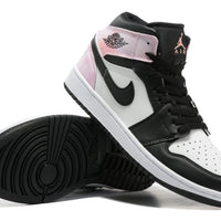 Sneakers, Black White Pink Colorway, Tie Dye Pattern, Lace Up Design, Casual Gift for Sneaker Fans