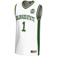 #1 Colorado State Rams Lightweight Basketball Jersey - White