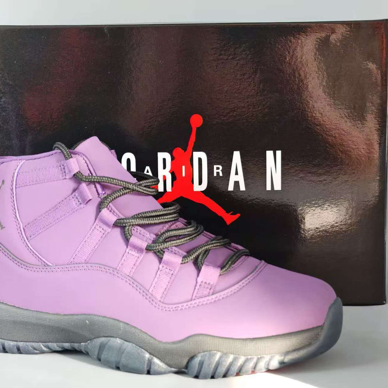 High Top Sneakers, Pink Gray Colorway, Lace Up Design, Casual Gift for Sneaker Fans