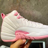 High Top Sneakers, White Pink Colorway, Lace Up Design, Casual Gift for Sneaker Fans
