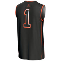 #1 Virginia Cavaliers Lightweight Basketball Jersey - Black