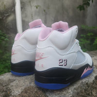 High Top Sneakers, Pink Colorway, Lace Up Design, Casual Gift for Sneaker Fans