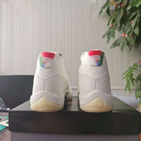 High Top Sneakers, Off White Colorway, Lace Up Design, Casual Gift for Sneaker Fans