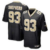 New Orleans Saints Nathan Shepherd Black Game Jersey