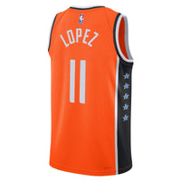 LA Clippers 2025/26 City Edition Swingman Jersey - Orange - Brook Lopez