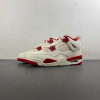 Low Top Sneakers, Off White Red Colorway, Valentine Design, Lace Up Design, Casual Gift for Sneaker Fans