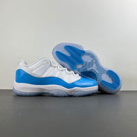 Low Top Sneakers, White University Blue Colorway, Lace Up Design, Casual Gift for Sneaker Fans