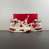 Low Top Sneakers, Off White Red Colorway, Valentine Design, Lace Up Design, Casual Gift for Sneaker Fans