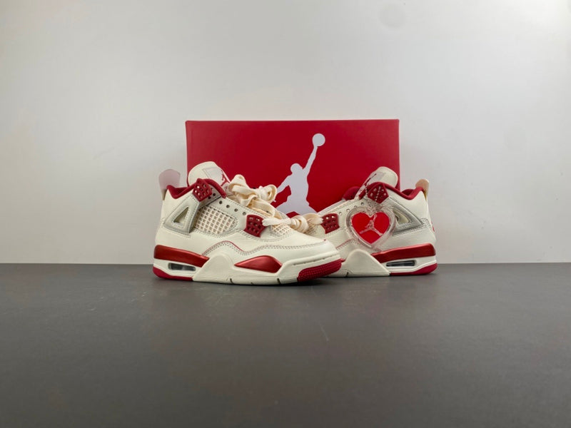 Low Top Sneakers, Off White Red Colorway, Valentine Design, Lace Up Design, Casual Gift for Sneaker Fans