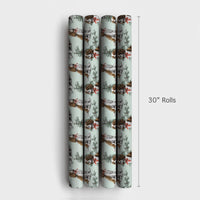 Christmas Dog Gift Wrap, Cavalier King Charles Spaniel Wrapping Paper, Red Bow Puppy Wrapping Paper, Pet Lover Holiday Present Gift Wrap