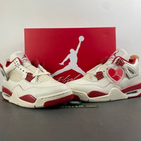Low Top Sneakers, Off White Red Colorway, Valentine Design, Lace Up Design, Casual Gift for Sneaker Fans