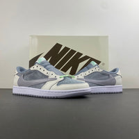 Low Top Sneakers, Gray White Colorway, Lace Up Design, Casual Gift for Sneaker Fans