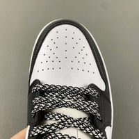 Low Top Sneakers, White Black Colorway, Lace Up Design, Casual Gift for Sneaker Fans
