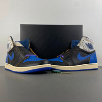 High Top Sneakers, Blue White Black Purple Colorway, Lace Up Design, Casual Gift for Sneaker Fans