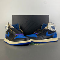 High Top Sneakers, Blue White Black Purple Colorway, Lace Up Design, Casual Gift for Sneaker Fans