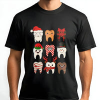 Dental Hygienist Holiday Shirt, Christmas Teeth T-Shirt, Humorous Dentist Christmas Tee, Dental Assistant Graphic T-Shirt Xmas Present
