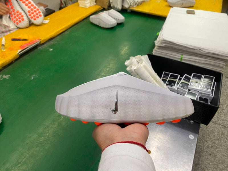 Slides, White Gray Sail Colorway, Slip On Design, Casual Gift for Shoe Lovers
