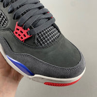 Low Top Sneakers, Blue Black Red Colorway, Lace Up Design, Casual Gift for Sneaker Fans