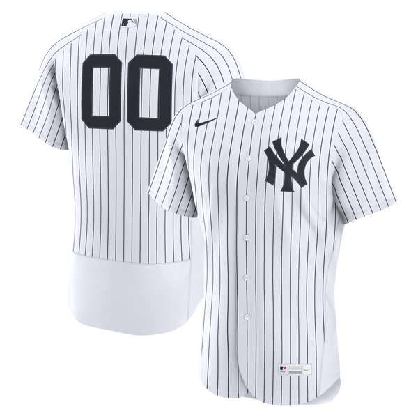New York Yankees White Home Authentic Custom Jersey