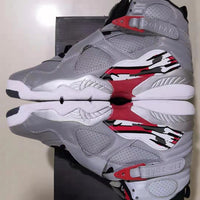 Sneakers, Gray Red Colorway, Reflective Detail, Lace Up Design, Casual Gift for Sneaker Fans