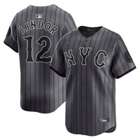 New York Mets Francisco Lindor Gray City Connect Limited Player Jersey