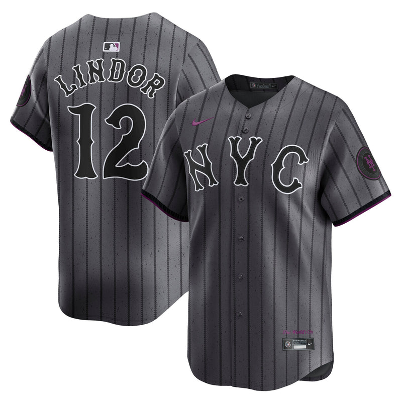New York Mets Francisco Lindor Gray City Connect Limited Player Jersey