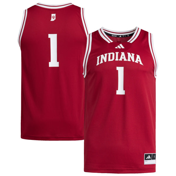 #1 Crimson Indiana Hoosiers Replica Swingman Jersey
